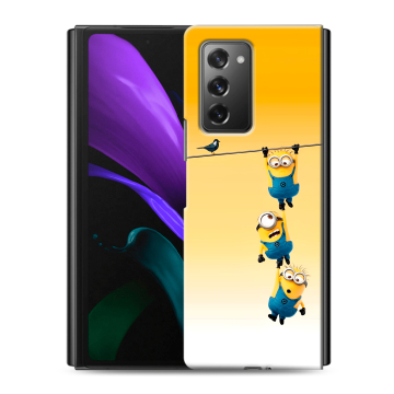 Пластиковый чехол на Samsung Galaxy Z Fold 2 с принтом Миньоны