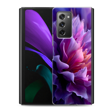 Пластиковый чехол на Samsung Galaxy Z Fold 2 с принтом женский цветы