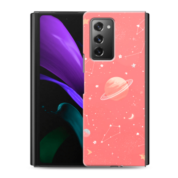 Пластиковый чехол на Samsung Galaxy Z Fold 2 с принтом Розовый космос Пластиковый чехол на Samsung Galaxy Z Fold 2 с принтом Розовый космос