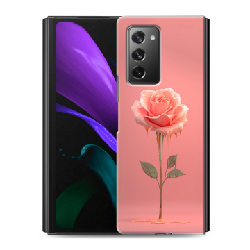 Пластиковый чехол на Samsung Galaxy Z Fold 2 с принтом Розовая роза Пластиковый чехол на Samsung Galaxy Z Fold 2 с принтом Розовая роза