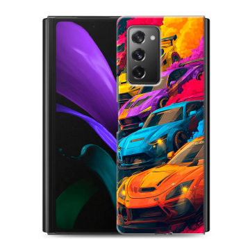 Пластиковый чехол на Samsung Galaxy Z Fold 2 с принтом Тачки Пластиковый чехол на Samsung Galaxy Z Fold 2 с принтом Тачки