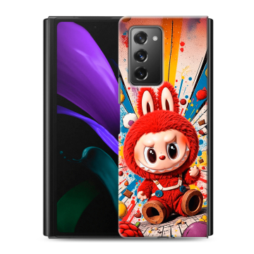 Пластиковый чехол на Samsung Galaxy Z Fold 2 с принтом Labubu Лабубу