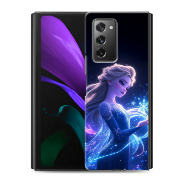 Пластиковый чехол на Samsung Galaxy Z Fold 2 с принтом Холодное сердце Frozen