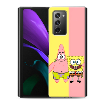 Пластиковый чехол на Samsung Galaxy Z Fold 2 с принтом Спанч боб Спанчбоб