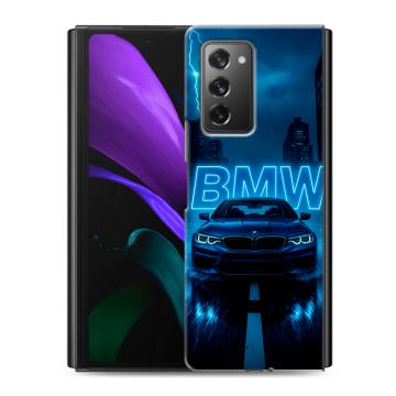 Пластиковый чехол на Samsung Galaxy Z Fold 2 с принтом BMW БМВ