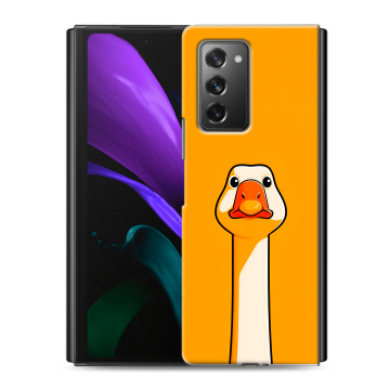 Пластиковый чехол на Samsung Galaxy Z Fold 2 с принтом Смешная утка Пластиковый чехол на Samsung Galaxy Z Fold 2 с принтом Смешная утка
