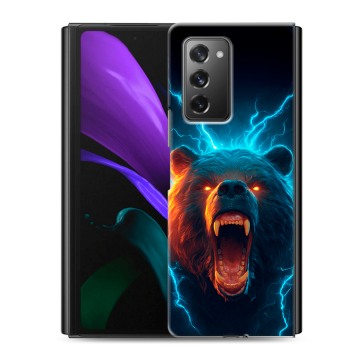 Пластиковый чехол на Samsung Galaxy Z Fold 2 с принтом Медведь Пластиковый чехол на Samsung Galaxy Z Fold 2 с принтом Медведь