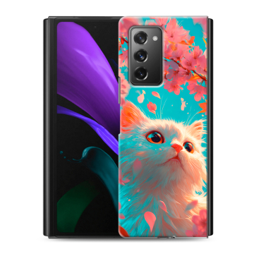 Пластиковый чехол на Samsung Galaxy Z Fold 2 с принтом Красивый кот Пластиковый чехол на Samsung Galaxy Z Fold 2 с принтом Красивый кот