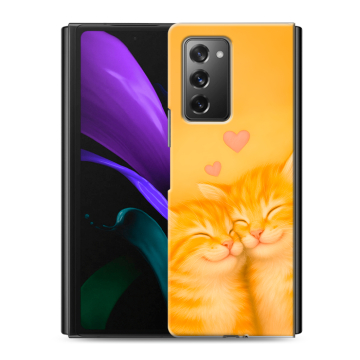 Пластиковый чехол на Samsung Galaxy Z Fold 2 с принтом Милые котята Пластиковый чехол на Samsung Galaxy Z Fold 2 с принтом Милые котята