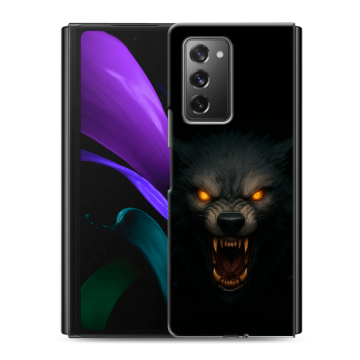 Пластиковый чехол на Samsung Galaxy Z Fold 2 с принтом Волк Пластиковый чехол на Samsung Galaxy Z Fold 2 с принтом Волк