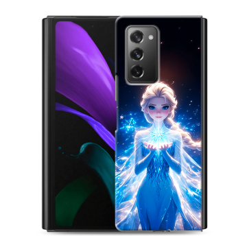 Пластиковый чехол на Samsung Galaxy Z Fold 2 с принтом Холодное сердце Frozen