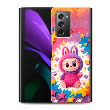 Пластиковый чехол на Samsung Galaxy Z Fold 2 с принтом Labubu Лабубу