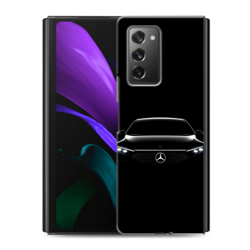 Пластиковый чехол на Samsung Galaxy Z Fold 2 с принтом Mercedes Мерседес