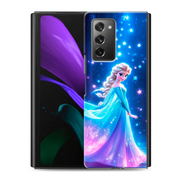 Пластиковый чехол на Samsung Galaxy Z Fold 2 с принтом Холодное сердце Frozen