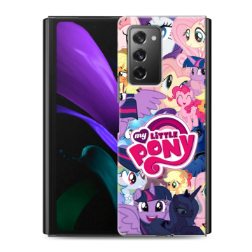 Пластиковый чехол на Samsung Galaxy Z Fold 2 с принтом My little pony Дружба чудо Пластиковый чехол на Samsung Galaxy Z Fold 2 с принтом My little pony Дружба чудо