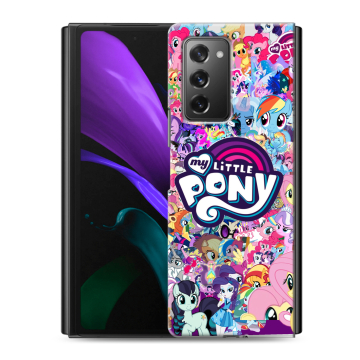 Пластиковый чехол на Samsung Galaxy Z Fold 2 с принтом My little pony Дружба чудо