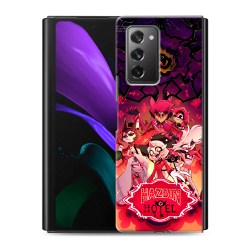 Пластиковый чехол на Samsung Galaxy Z Fold 2 с принтом Hazbin Hotel Отель Хазбин