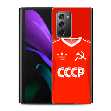 Пластиковый чехол на Samsung Galaxy Z Fold 2 с принтом Флаг Герб СССР Пластиковый чехол на Samsung Galaxy Z Fold 2 с принтом Флаг Герб СССР