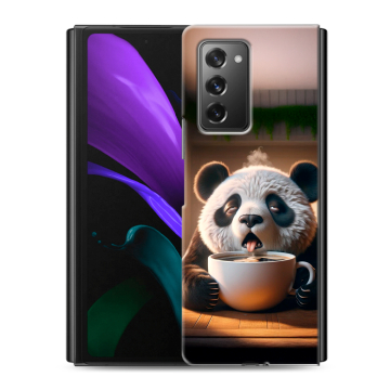 Пластиковый чехол на Samsung Galaxy Z Fold 2 с принтом смешная панда Пластиковый чехол на Samsung Galaxy Z Fold 2 с принтом смешная панда