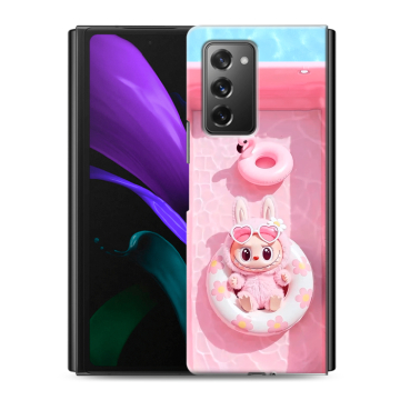 Пластиковый чехол на Samsung Galaxy Z Fold 2 с принтом Labubu Лабубу