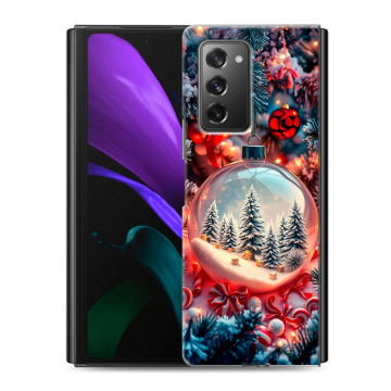 Пластиковый чехол на Samsung Galaxy Z Fold 2 с принтом Новый год Пластиковый чехол на Samsung Galaxy Z Fold 2 с принтом Новый год