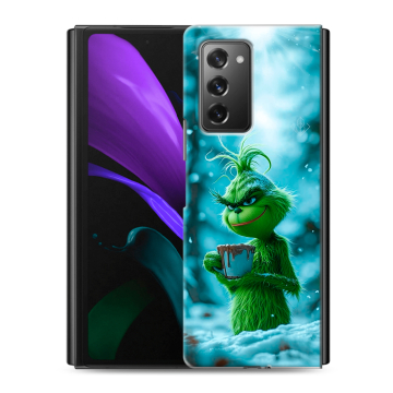 Пластиковый чехол на Samsung Galaxy Z Fold 2 с принтом Новый год гринч Пластиковый чехол на Samsung Galaxy Z Fold 2 с принтом Новый год гринч