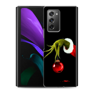 Пластиковый чехол на Samsung Galaxy Z Fold 2 с принтом Новый год Гринч Пластиковый чехол на Samsung Galaxy Z Fold 2 с принтом Новый год Гринч