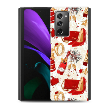 Пластиковый чехол на Samsung Galaxy Z Fold 2 с принтом Новый год Пластиковый чехол на Samsung Galaxy Z Fold 2 с принтом Новый год