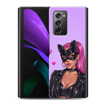 Пластиковый чехол на Samsung Galaxy Z Fold 2 с принтом женский Пластиковый чехол на Samsung Galaxy Z Fold 2 с принтом женский
