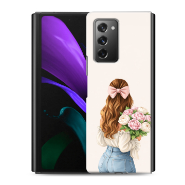 Пластиковый чехол на Samsung Galaxy Z Fold 2 с принтом женский Пластиковый чехол на Samsung Galaxy Z Fold 2 с принтом женский