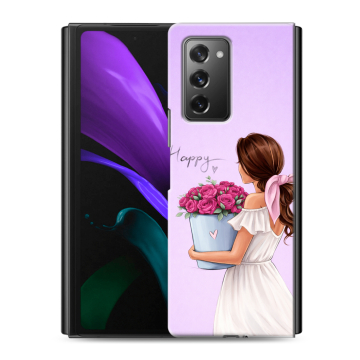 Пластиковый чехол на Samsung Galaxy Z Fold 2 с принтом женский Пластиковый чехол на Samsung Galaxy Z Fold 2 с принтом женский