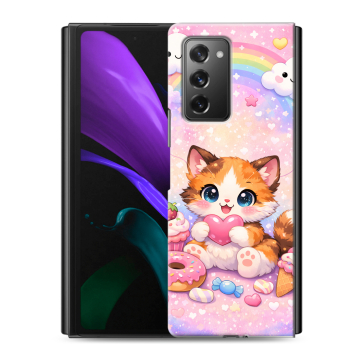 Пластиковый чехол на Samsung Galaxy Z Fold 2 с принтом для девочек