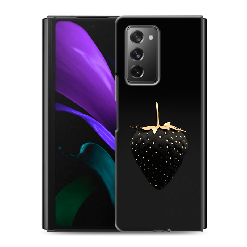 Пластиковый чехол на Samsung Galaxy Z Fold 2 с принтом Черная клубника Пластиковый чехол на Samsung Galaxy Z Fold 2 с принтом Черная клубника