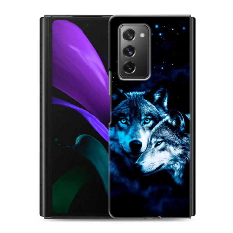 Пластиковый чехол на Samsung Galaxy Z Fold 2 с принтом Волки Пластиковый чехол на Samsung Galaxy Z Fold 2 с принтом Волки