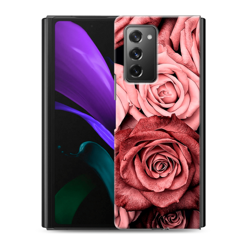 Пластиковый чехол на Samsung Galaxy Z Fold 2 с принтом Цветы розы Пластиковый чехол на Samsung Galaxy Z Fold 2 с принтом Цветы розы