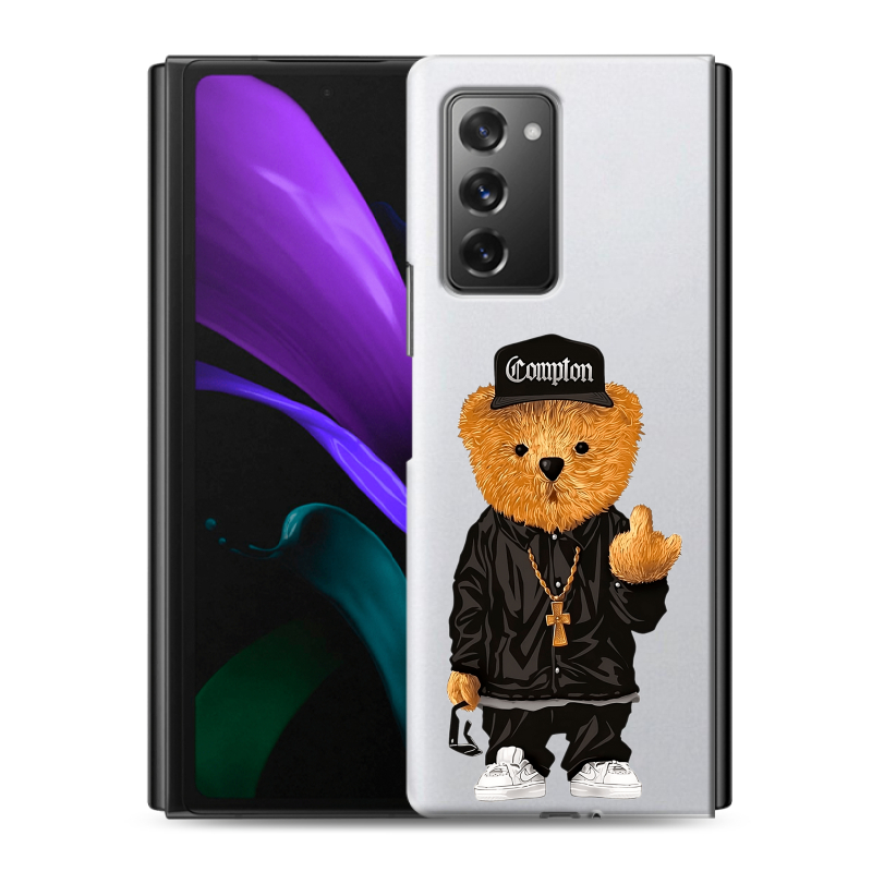 Пластиковый чехол на Samsung Galaxy Z Fold 2 с принтом Плюшевый медведь Пластиковый чехол на Samsung Galaxy Z Fold 2 с принтом Плюшевый медведь