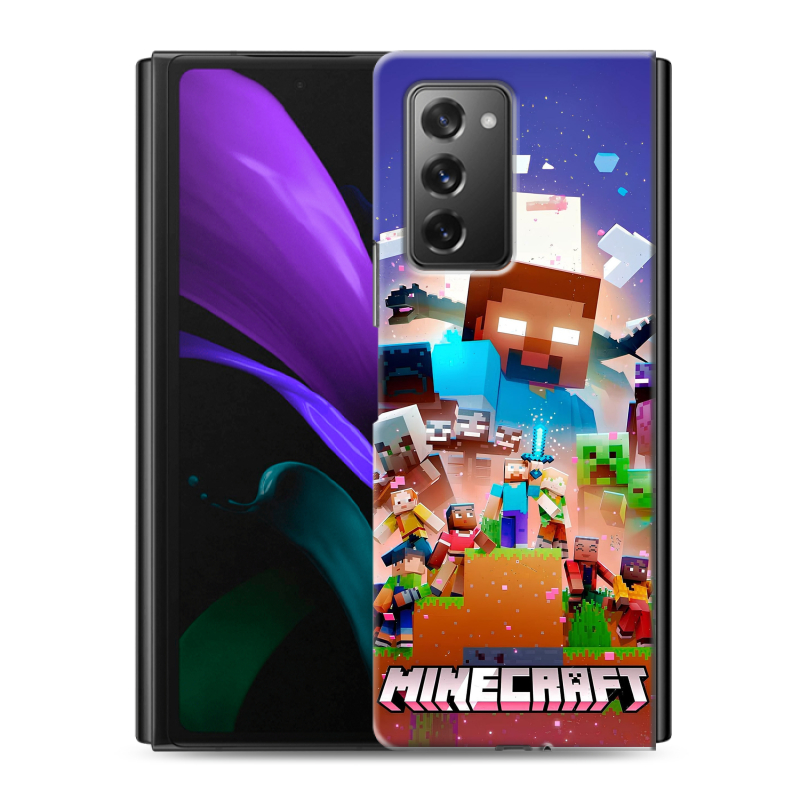Пластиковый чехол на Samsung Galaxy Z Fold 2 с принтом Майнкрафт Minecraft Пластиковый чехол на Samsung Galaxy Z Fold 2 с принтом Майнкрафт Minecraft