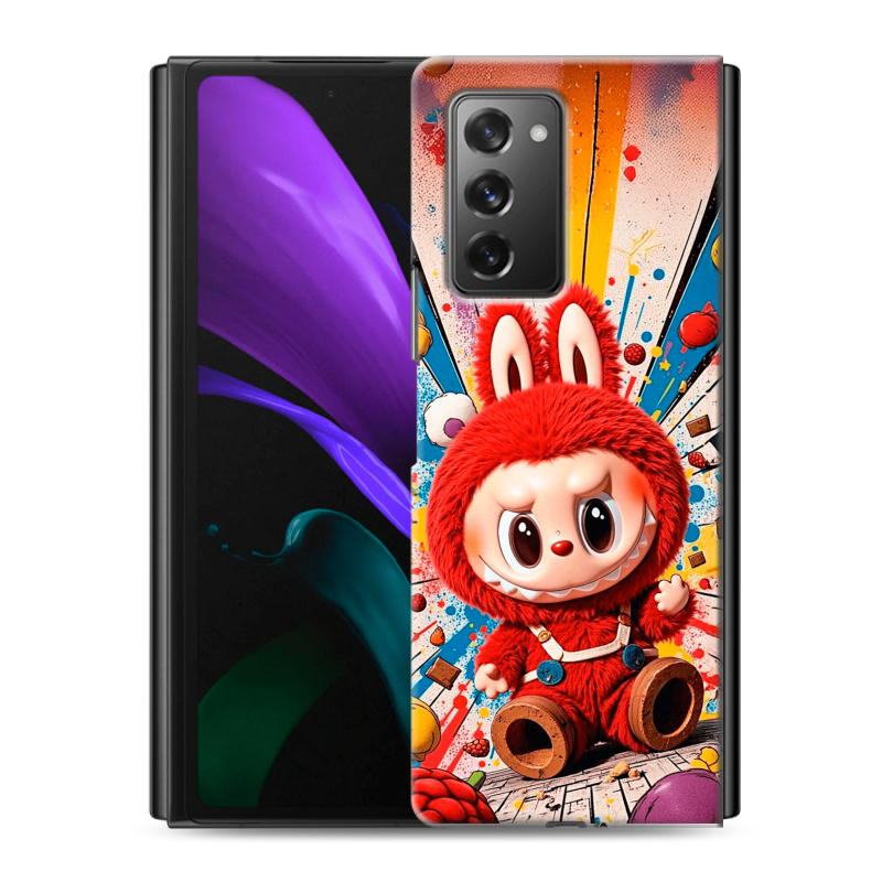 Пластиковый чехол на Samsung Galaxy Z Fold 2 с принтом Labubu Лабубу Пластиковый чехол на Samsung Galaxy Z Fold 2 с принтом Labubu Лабубу