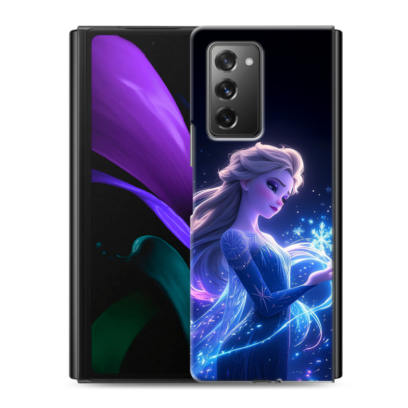 Пластиковый чехол на Samsung Galaxy Z Fold 2 с принтом Холодное сердце Frozen Пластиковый чехол на Samsung Galaxy Z Fold 2 с принтом Холодное сердце Frozen