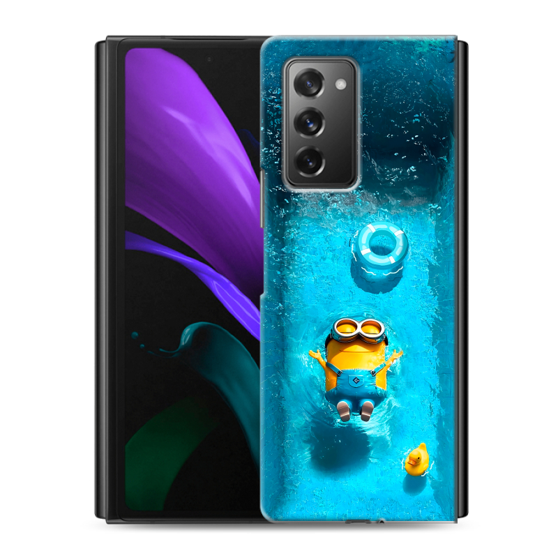 Пластиковый чехол на Samsung Galaxy Z Fold 2 с принтом Миньоны Пластиковый чехол на Samsung Galaxy Z Fold 2 с принтом Миньоны