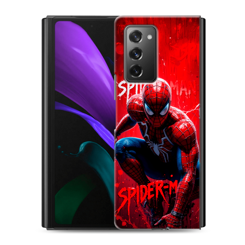 Пластиковый чехол на Samsung Galaxy Z Fold 2 с принтом Spiderman Человек паук Пластиковый чехол на Samsung Galaxy Z Fold 2 с принтом Spiderman Человек паук