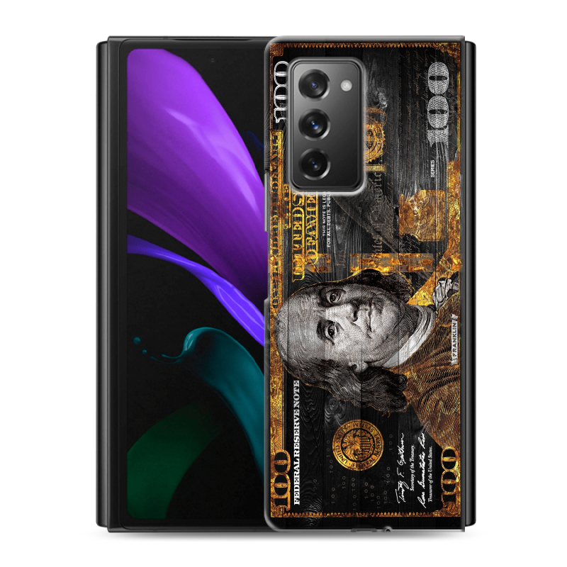 Пластиковый чехол на Samsung Galaxy Z Fold 2 с принтом Доллар деньги Пластиковый чехол на Samsung Galaxy Z Fold 2 с принтом Доллар деньги