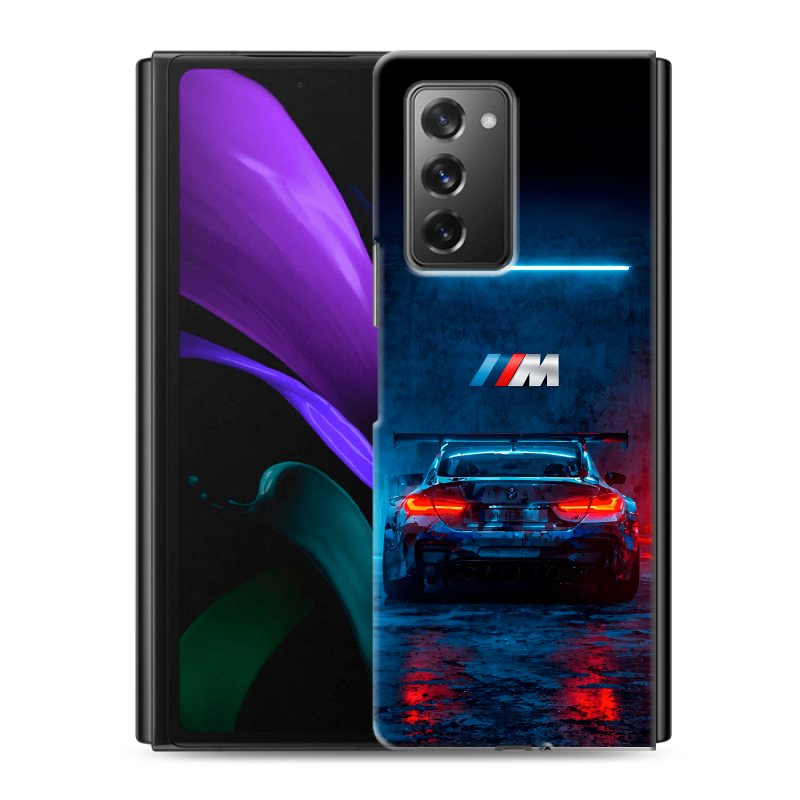 Пластиковый чехол на Samsung Galaxy Z Fold 2 с принтом BMW БМВ Пластиковый чехол на Samsung Galaxy Z Fold 2 с принтом BMW БМВ