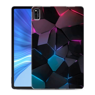 Силиконовый чехол на планшета Huawei Honor Pad V6 с принтом Геометрия неона Силиконовый чехол на планшета Huawei Honor Pad V6 с принтом Геометрия неона