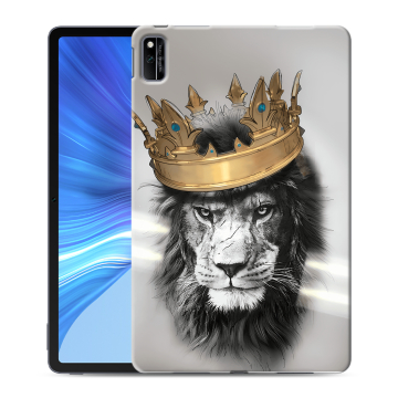 Силиконовый чехол на планшета Huawei Honor Pad V6 с принтом Лев с короной Силиконовый чехол на планшета Huawei Honor Pad V6 с принтом Лев с короной