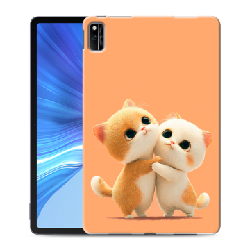 Силиконовый чехол на планшета Huawei Honor Pad V6 с принтом Милые котики Силиконовый чехол на планшета Huawei Honor Pad V6 с принтом Милые котики