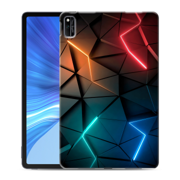 Силиконовый чехол на планшета Huawei Honor Pad V6 с принтом Абстракция неон Силиконовый чехол на планшета Huawei Honor Pad V6 с принтом Абстракция неон