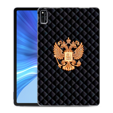 Силиконовый чехол на Huawei Honor Pad V6 с принтом Герб России принт
