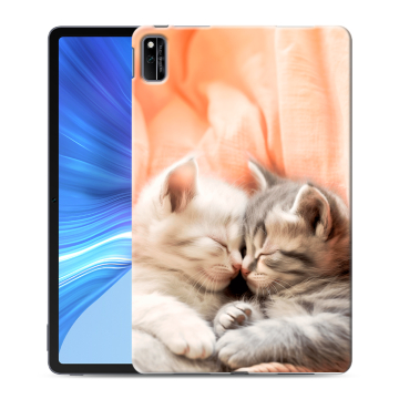 Силиконовый чехол на Huawei Honor Pad V6 с принтом Котята