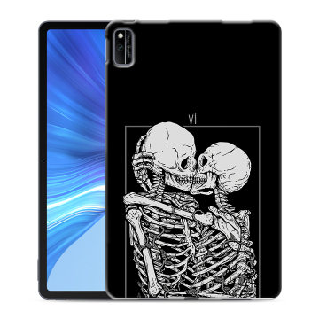 Силиконовый чехол на Huawei Honor Pad V6 с принтом Поцелуй скелетов